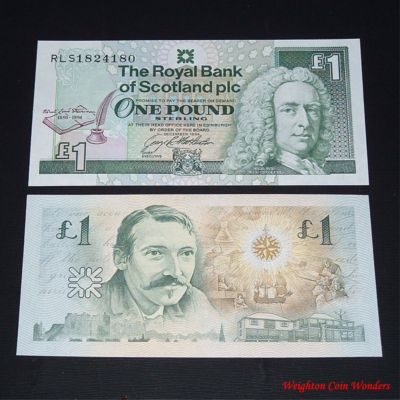 1994 Royal Bank of Scotland Plc £1 – Robert Lewis Stephenson